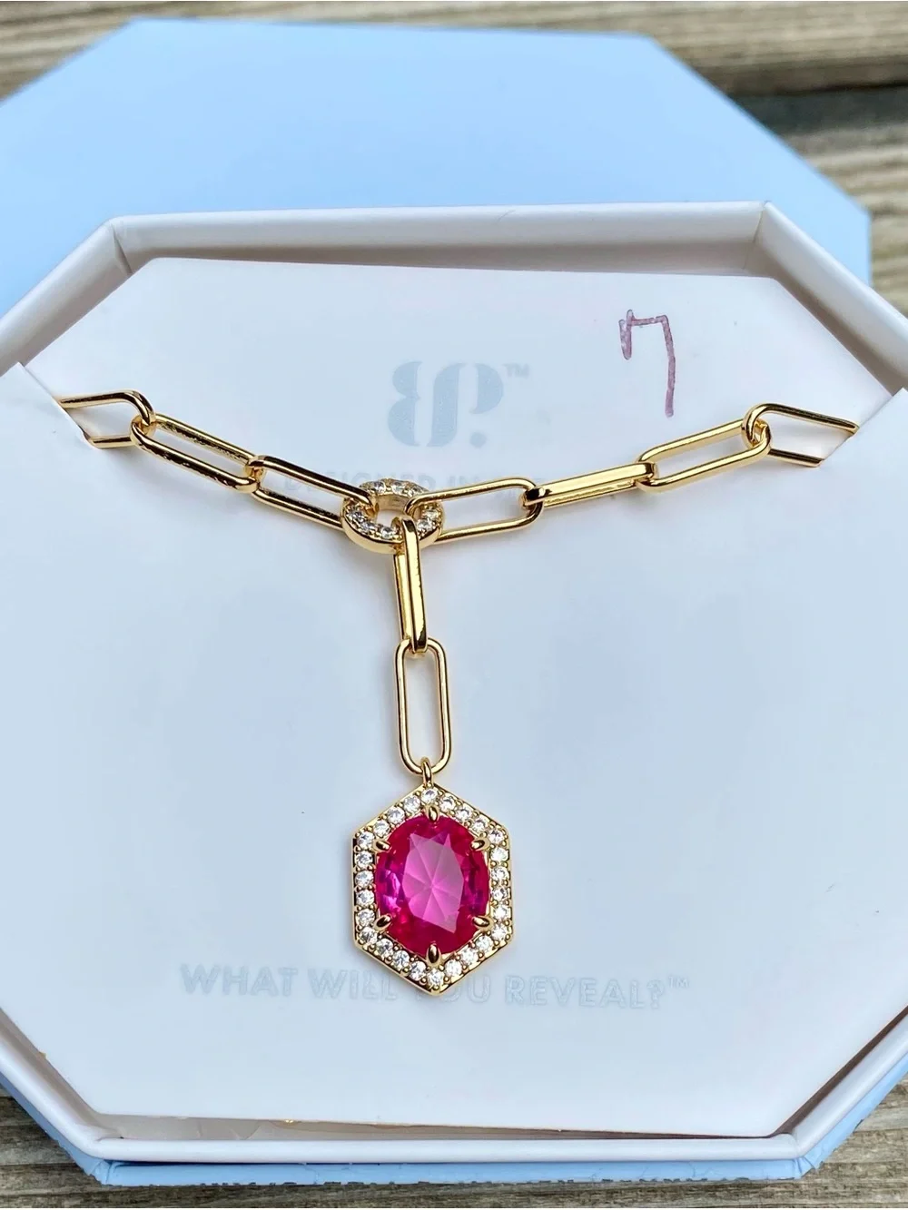 Bomb Party OG Rose Corundum Necklace - Picture 2 of 3